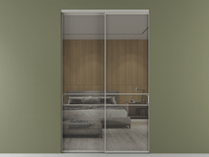 Перегородка Формато внутри проёма 2 створки