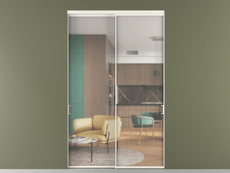 Перегородка Formato внутри проёма 2 створки