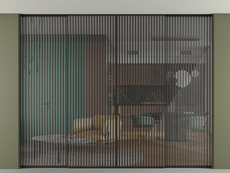 Перегородка Формато внутри проёма скрытое крепление в потолок 4 створки