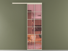 Перегородка Formato вдоль стены одностворчатая