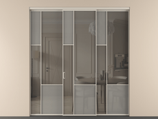 Перегородка Мозаик внутри проёма 3 створки