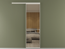 Перегородка Formato вдоль стены 1 створка