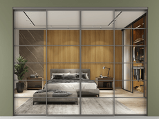 Перегородка Формато внутри проёма 4 створки