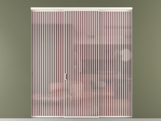 Перегородка Formato внутри проёма 3 створки