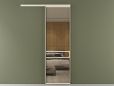 Перегородка Formato вдоль стены 1 створка