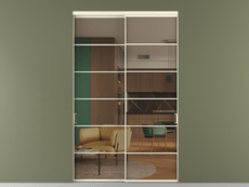 Перегородка Формато внутри проёма 2 створки