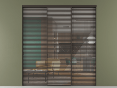 Перегородка Формато внутри проёма 3 створки