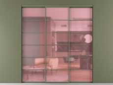 Перегородка Formato внутри проёма 3 створки