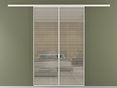 Перегородка Формато вдоль стены 2 створки