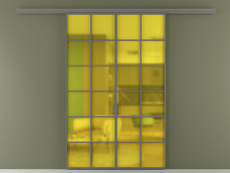 Перегородка Формато вдоль стены 2 створки