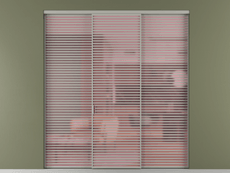 Перегородка Формато внутри проёма 3 створки