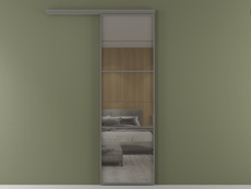 Перегородка Формато вдоль стены 1 створка