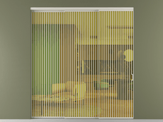 Перегородка Formato внутри проёма 3 створки с синхронным механизмом