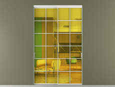 Перегородка Формато внутри проёма 2 створки