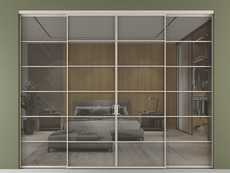 Перегородка Formato внутри проёма 4 створки