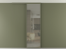 Перегородка Формато вдоль стены на потолок 1 створка