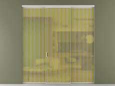 Перегородка Formato внутри проёма 3 створки