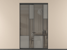 Перегородка Мозаик внутри проёма 2 створки