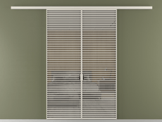 Перегородка Формато вдоль стены 2 створки