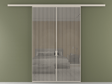 Перегородка Formato вдоль стены 2 створки