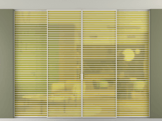 Перегородка Формато внутри проёма скрытое крепление в потолок 4 створки