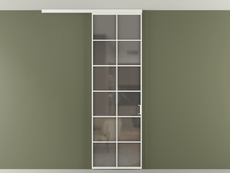 Перегородка Формато вдоль стены на потолок 1 створка