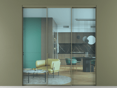 Перегородка Формато внутри проёма 3 створки