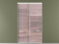 Перегородка Formato внутри проёма 2 створки