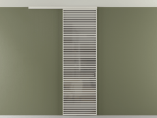 Перегородка Формато вдоль стены на потолок 1 створка