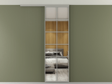 Перегородка Формато вдоль стены на потолок 1 створка