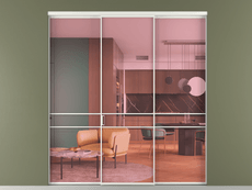 Перегородка Formato внутри проёма 3 створки