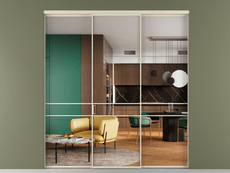 Перегородка Формато внутри проёма 3 створки