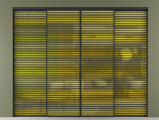 Перегородка Формато внутри проёма 4 створки