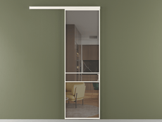 Перегородка Формато вдоль стены 1 створка