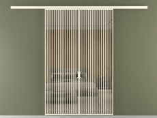 Перегородка Формато вдоль стены 2 створки