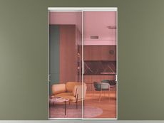 Перегородка Формато внутри проёма 2 створки