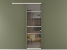 Перегородка Formato вдоль стены 1 створка