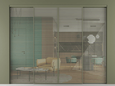 Перегородка Формато внутри проёма 4 створки