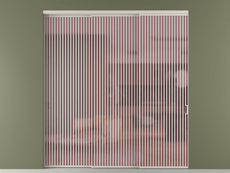 Перегородка Formato внутри проёма 3 створки с синхронным механизмом