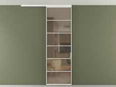 Перегородка Формато вдоль стены на потолок 1 створка