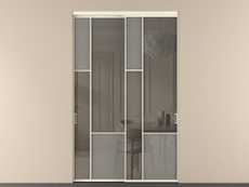 Перегородка Мозаик внутри проёма 2 створки