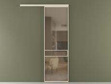 Перегородка Formato вдоль стены 1 створка