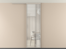 Перегородка Мозаик вдоль стены на потолок 1 створка