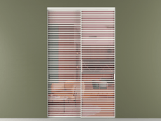 Перегородка Формато внутри проёма 2 створки