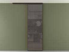 Перегородка Formato вдоль стены на потолок 1 створка