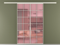 Перегородка Формато вдоль стены 2 створки