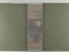 Перегородка Formato вдоль стены на потолок 1 створка