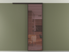 Перегородка Формато вдоль стены на потолок 1 створка