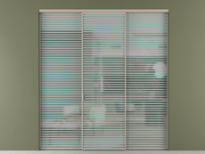 Перегородка Формато внутри проёма 3 створки