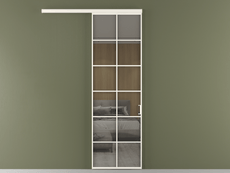 Перегородка Формато вдоль стены 1 створка